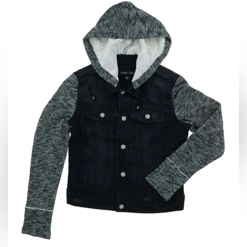 Black Rivet Black Denim Jacket